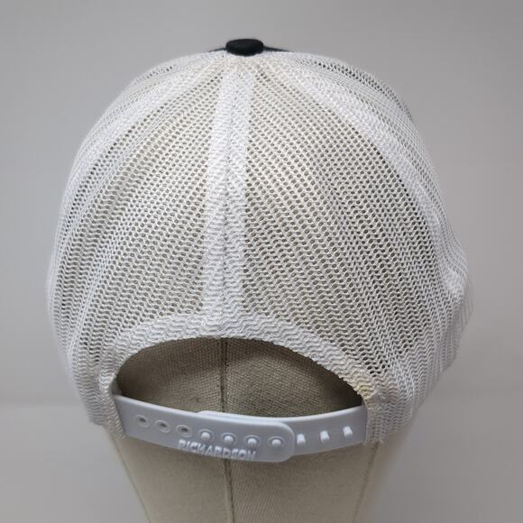 The YMCA Snapback Trucker Hat Black One Size Adjustable Mesh Back Richardson - Picture 6 of 10